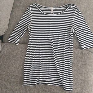 Free People Striped 3/4 Sleeve